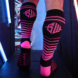 Breedwell After Dark Socks Neon Pink