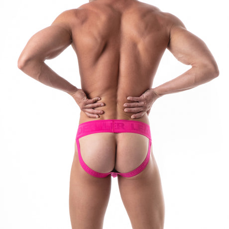 Leader Sport Mesh Jockstrap Pink