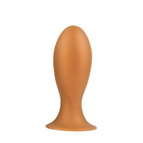 PLUG IT Egg Silicone Butt Plug Gold 4.5 Inch