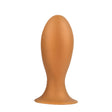 PLUG IT Egg Silicone Butt Plug Gold 6.8 Inch