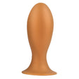PLUG IT Egg Silicone Butt Plug Gold 8.6 Inch