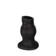 PLUG IT Pig Hole Hollow Silicone Fuck Plug Black Small