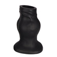 PLUG IT Pig Hole Hollow Silicone Fuck Plug Black Large
