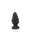 PLUG IT Spin Silicone Butt Plug 3.9 Inch