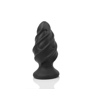 PLUG IT Spin Silicone Butt Plug 6.4 Inch