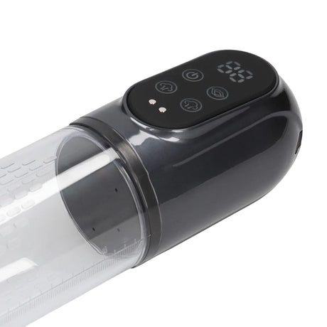 Pumped Engage Automatic Waterproof Penis Pump Masturbator Gun Metal