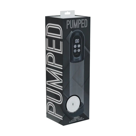 Pumped Engage Automatic Waterproof Penis Pump Masturbator Gun Metal