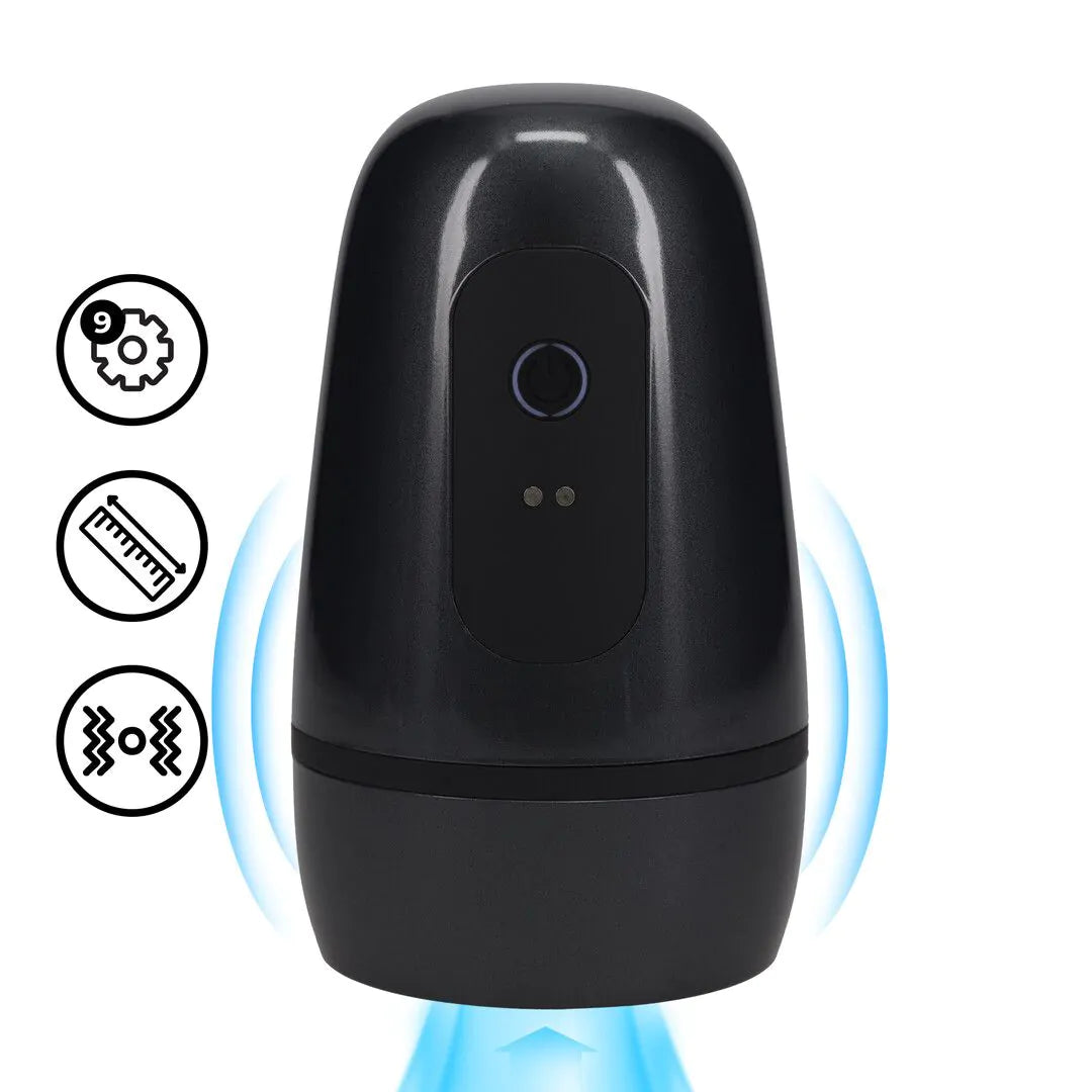 Pumped Pulsar Negative Pressure Suction Vibration Masturbator Pump Gun Metal