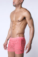 Timoteo Palmero Mesh Short Pink