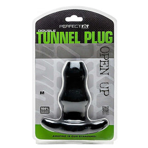 Perfect Fit Double Tunnel Plug Medium Black

