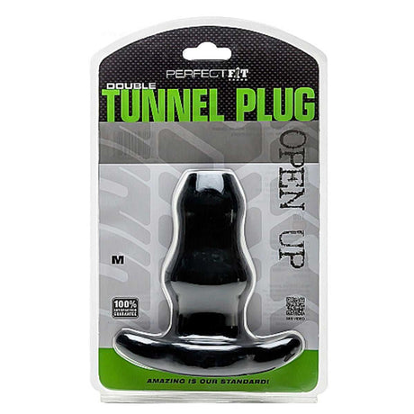 Perfect Fit Double Tunnel Plug Medium Black
