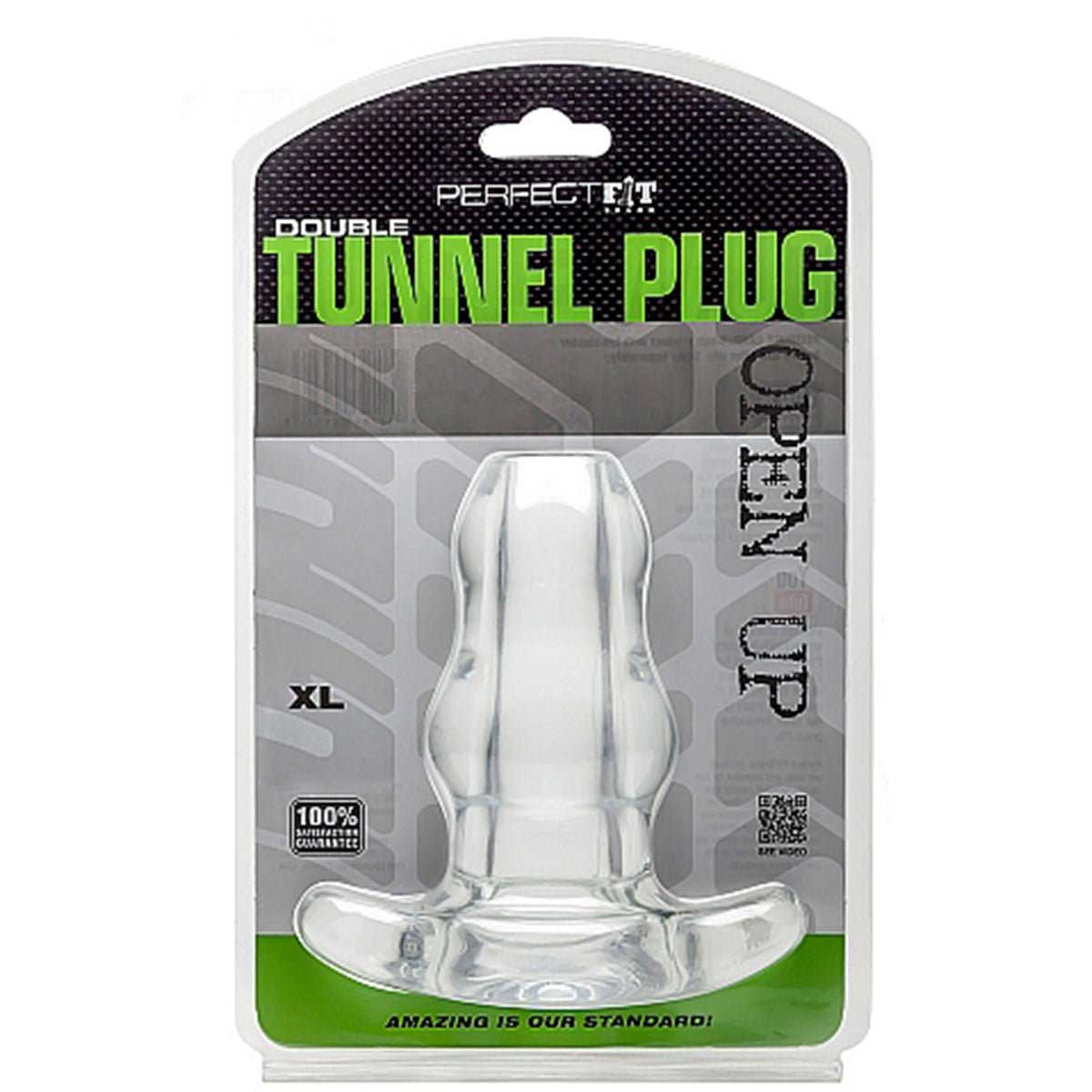 Perfect Fit Double Tunnel Plug XL Transparent
