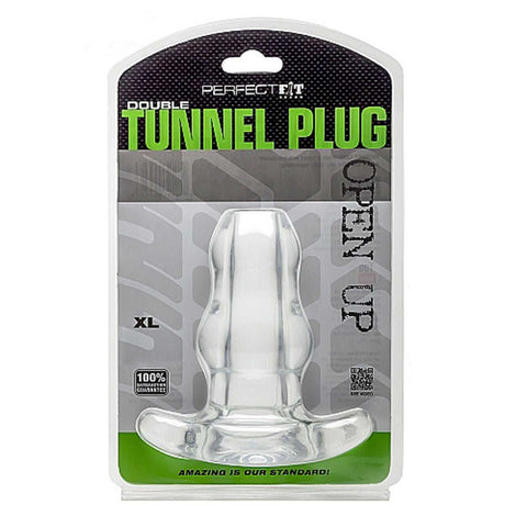 Perfect Fit Double Tunnel Plug XL Transparent
