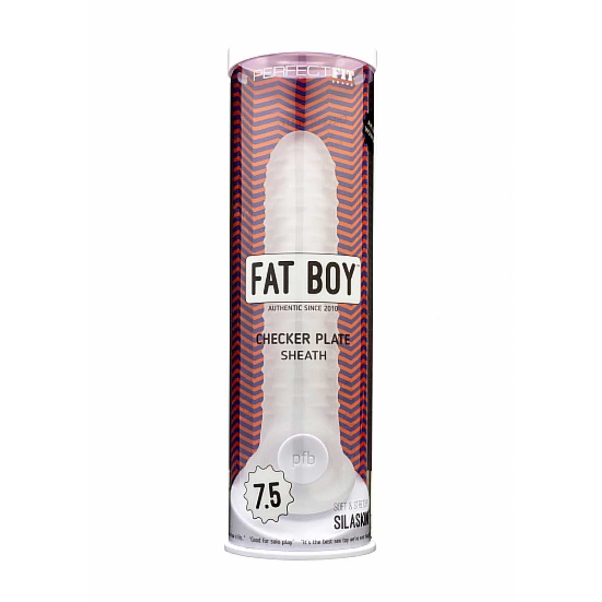 Perfect Fit Fat Boy Checker Plate Sheath 7.5 Inch
