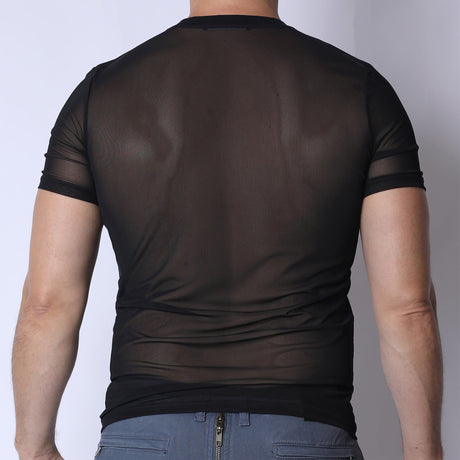 TIMOTEO Phantom Mesh T Shirt Black