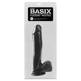 Pipedream Basix Rubber Works 12 Inch Dildo with Suction Cup Black
