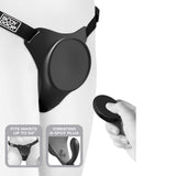Pipedream Body Dock G Spot Pro Vibrating Strap On Harness Black
