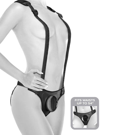Pipedream Body Dock Strap On Suspenders Black
