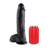 Pipedream King Cock 10 Inch Cock with Balls Black