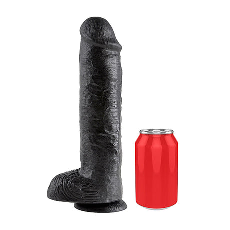 Pipedream King Cock 11 Inch Cock with Balls Black