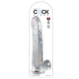 Pipedream King Cock Clear 11 Inch Dildo with Balls