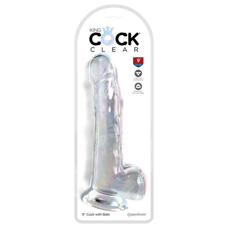 Pipedream King Cock Clear 9 Inch Dildo with Balls
