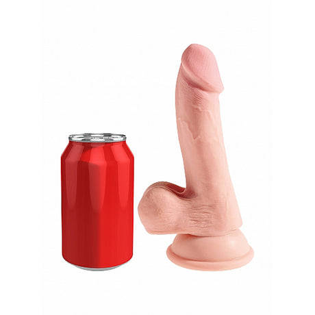 Pipedream King Cock PLUS 6.5 Inch Triple Density Dildo with Balls Flesh