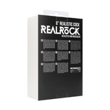 RealRock Realistic 8 Inch Cock with Scrotum Black