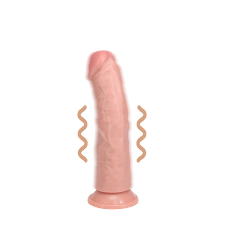 RealRock Curved Realistic Vibrating Dildo 6 Inch Light