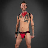 Mr S Leather Bold Colour Jockstrap Red