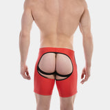 Barcode Berlin Chaps Short Jiho Red Black