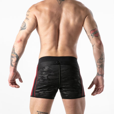 Locker Gear Full Access Military Fetish Short Red