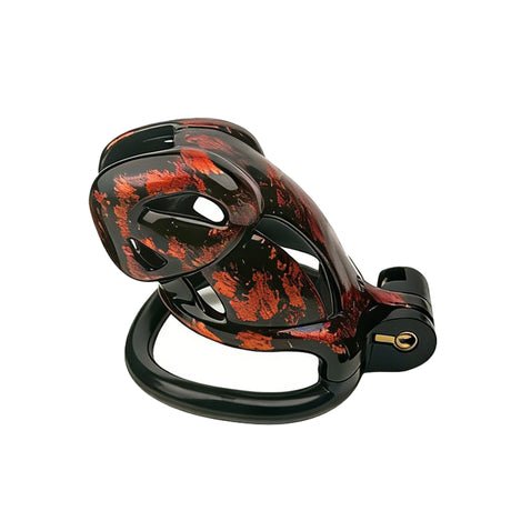 LOCK4D Creature Series Chastity Cage Red Medium