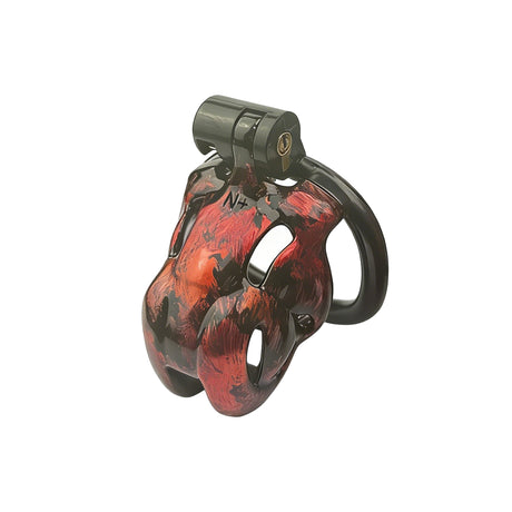 LOCK4D Creature Series Chastity Cage Red Small
