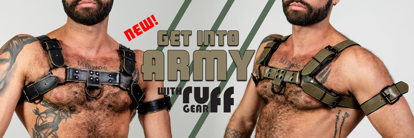 ruff gear Army Leather Collection