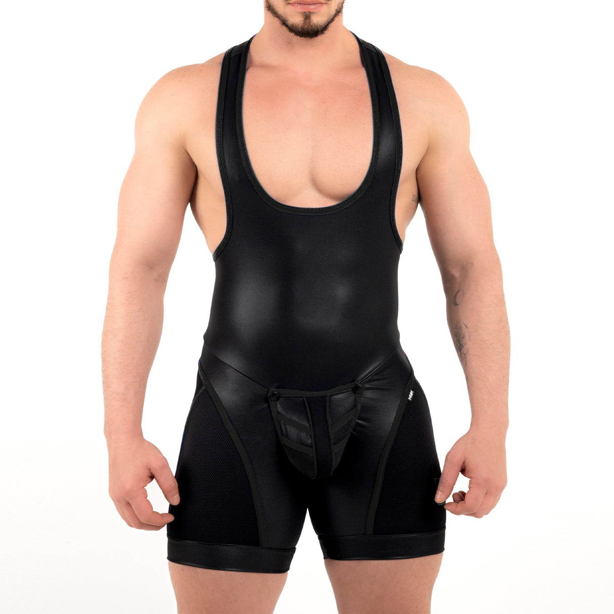 ROK Kinky Close Wrestler Singlet Black