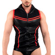ROK Kinky Hoody Vest Black Red