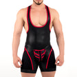 ROK Kinky Open Wrestler Singlet Black Red