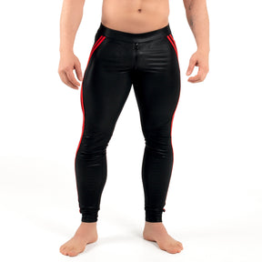 ROK Kinky Zipper Pants Black Red