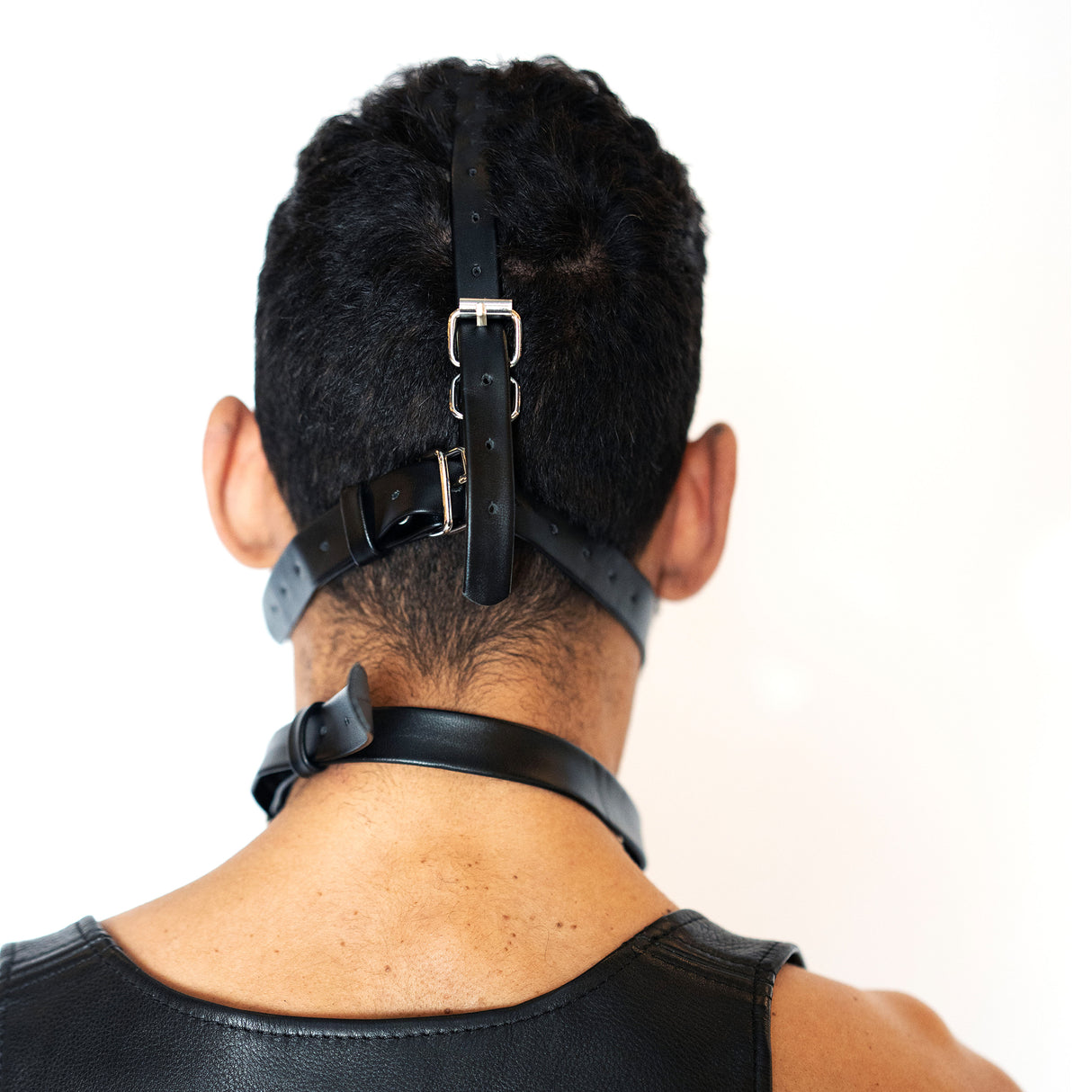 ruff GEAR Silicone Bulldog Muzzle and Ball Gag Black Red