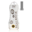 RealRock Crystal Clear Easy Rider Textured Masturbator Clear