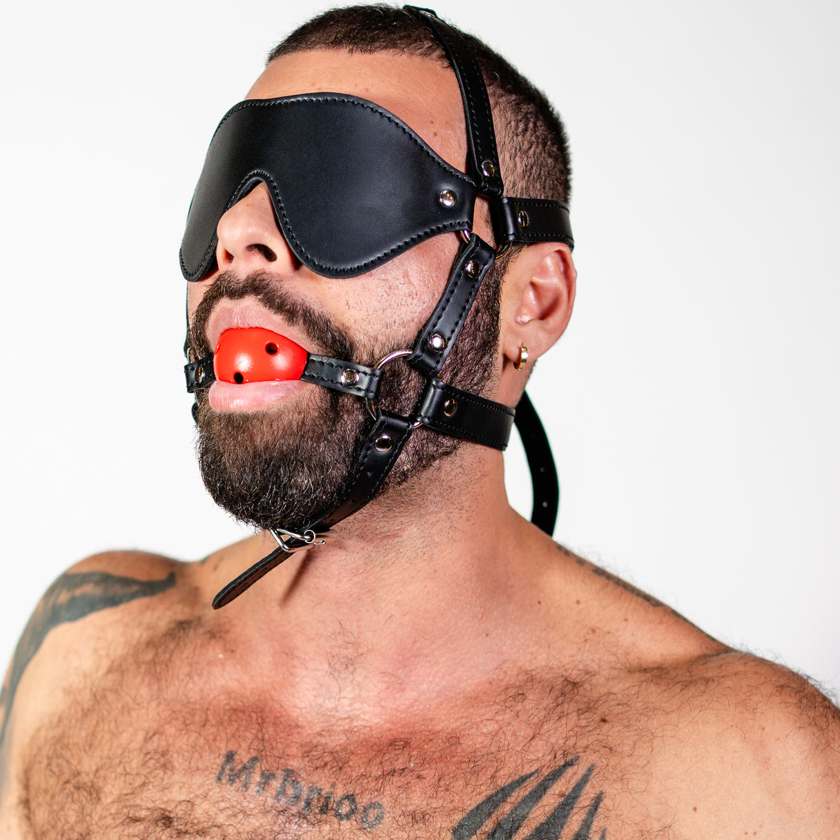 ruff GEAR Rein Harness with Breathable Ball Gag