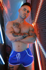 Breedwell Retro Remix Shorts Blue