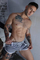 Breedwell Retro Remix Shorts Heather Grey