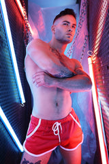 Breedwell Retro Remix Shorts Red