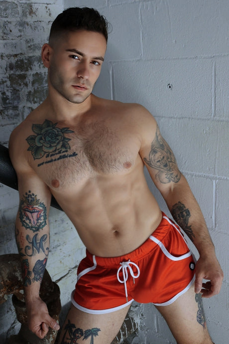 Breedwell Retro Remix Shorts Red