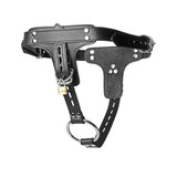 ruff GEAR Leather Locking Chastity Belt