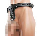 ruff GEAR Leather Locking Chastity Belt