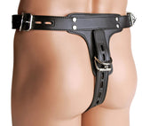 ruff GEAR Leather Locking Chastity Belt