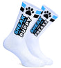 SNEAKFREAXX Puppy Socks White Blue